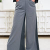 Flip Side To Pinstripe Pants - Grey