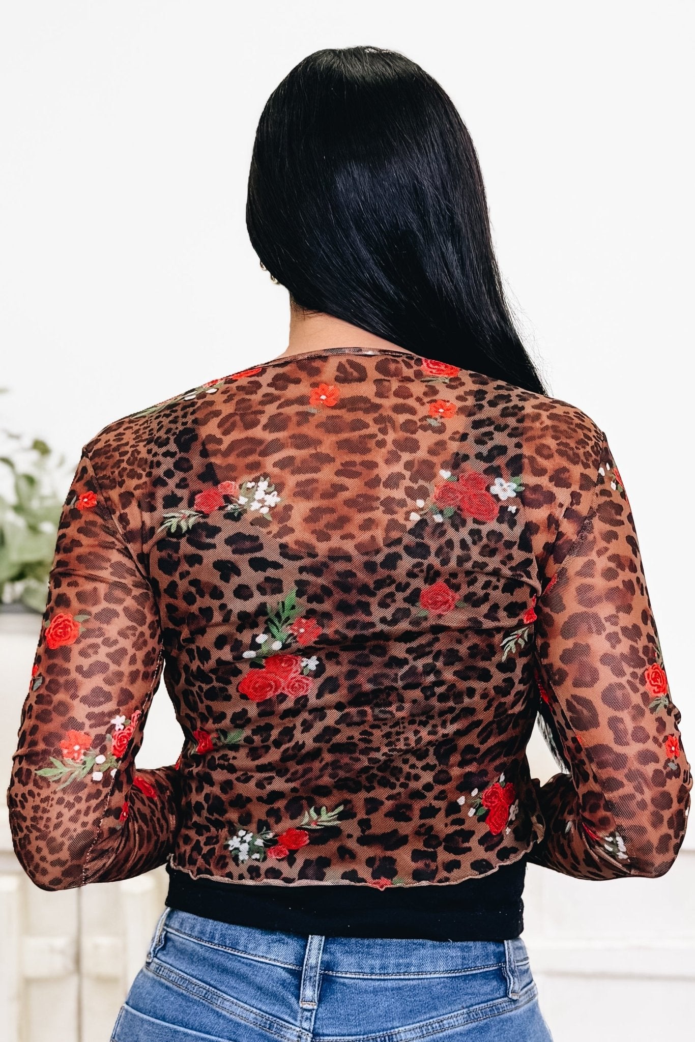 Floral The Explorer Leopard Top - By Alexa Rae