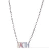 Forever In My Heart Faith Necklace - Gunmetal - By Alexa Rae