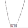 Forever In My Heart Faith Necklace - Gunmetal