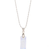 Frost Kiss Necklace - Metallic Linen