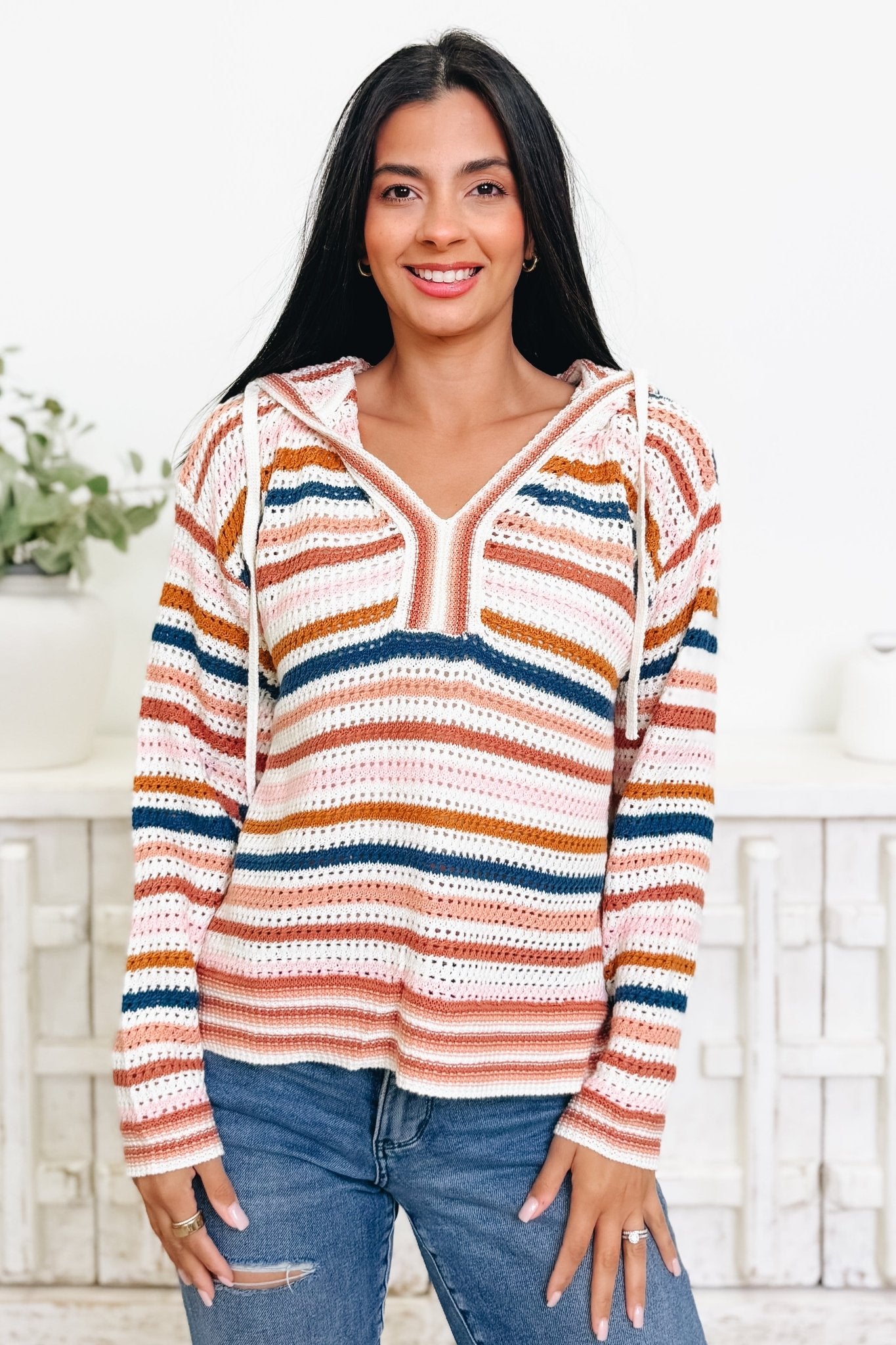 Fruity Stripes Hoodie - 2 Colors! - By Alexa Rae