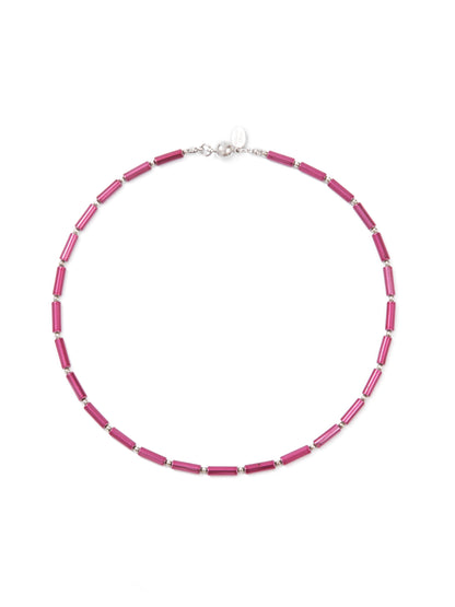 Just Like This Necklace - Viva Magenta