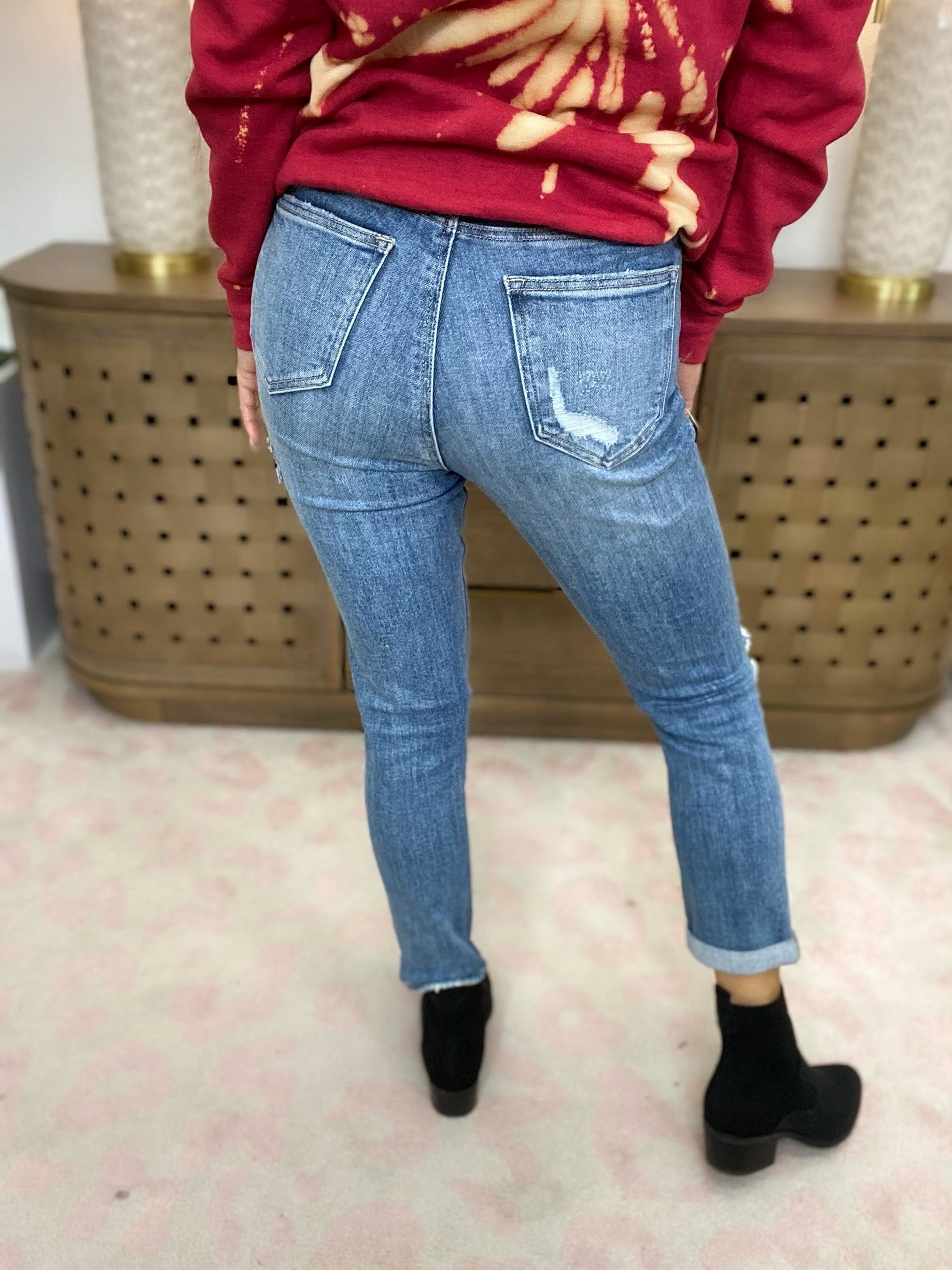 Risen Melania High Rise Skinny Jeans