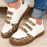Gana Velcro Strap Casual Sneakers - Leopard - By Alexa Rae