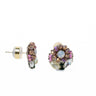 Garden Muse Earrings - Metallic Linen Morning Sky - By Alexa Rae
