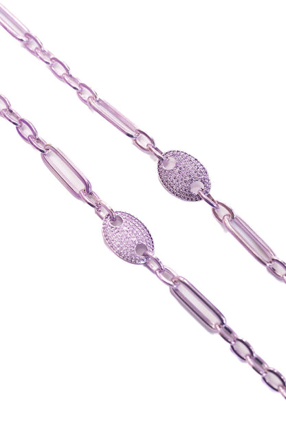 Alaia In The Sky Necklace - Liquid Metallic Lavender Mist