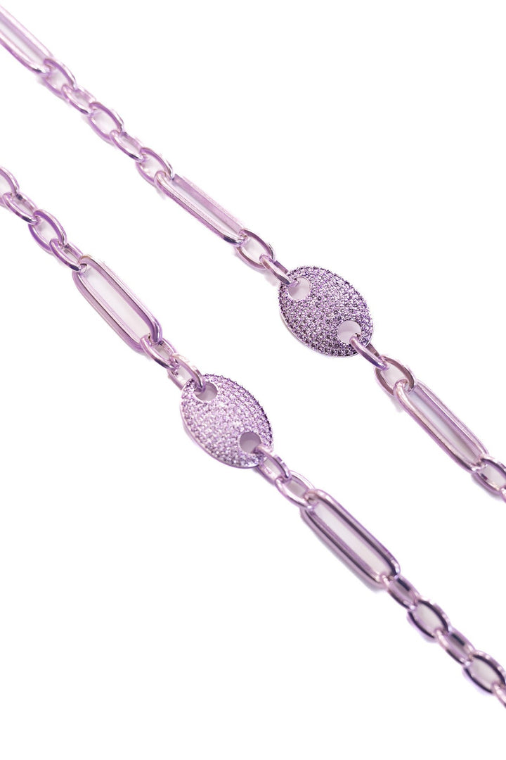 Alaia In The Sky Necklace - Liquid Metallic Lavender Mist