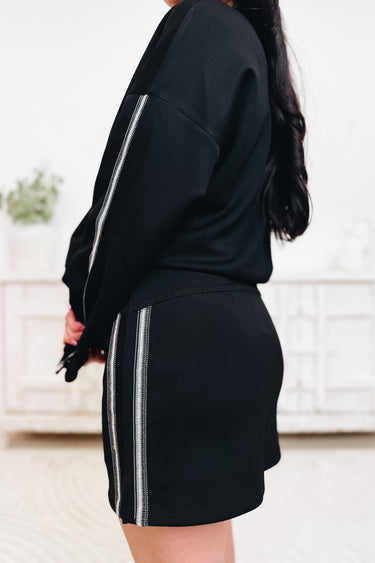 Gleaming Treasure Skort - Black - By Alexa Rae