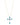 Grace In The Sky Cross Necklace - Aqua Sky - By Alexa Rae