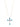 Grace In The Sky Cross Necklace - Aqua Sky - By Alexa Rae