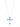 Grace In The Sky Cross Necklace - Aqua Sky - By Alexa Rae