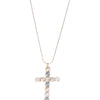 Grace In The Sky Cross Necklace - Linen