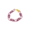 Hashtag Bracelet - Liquid Metallic Peony