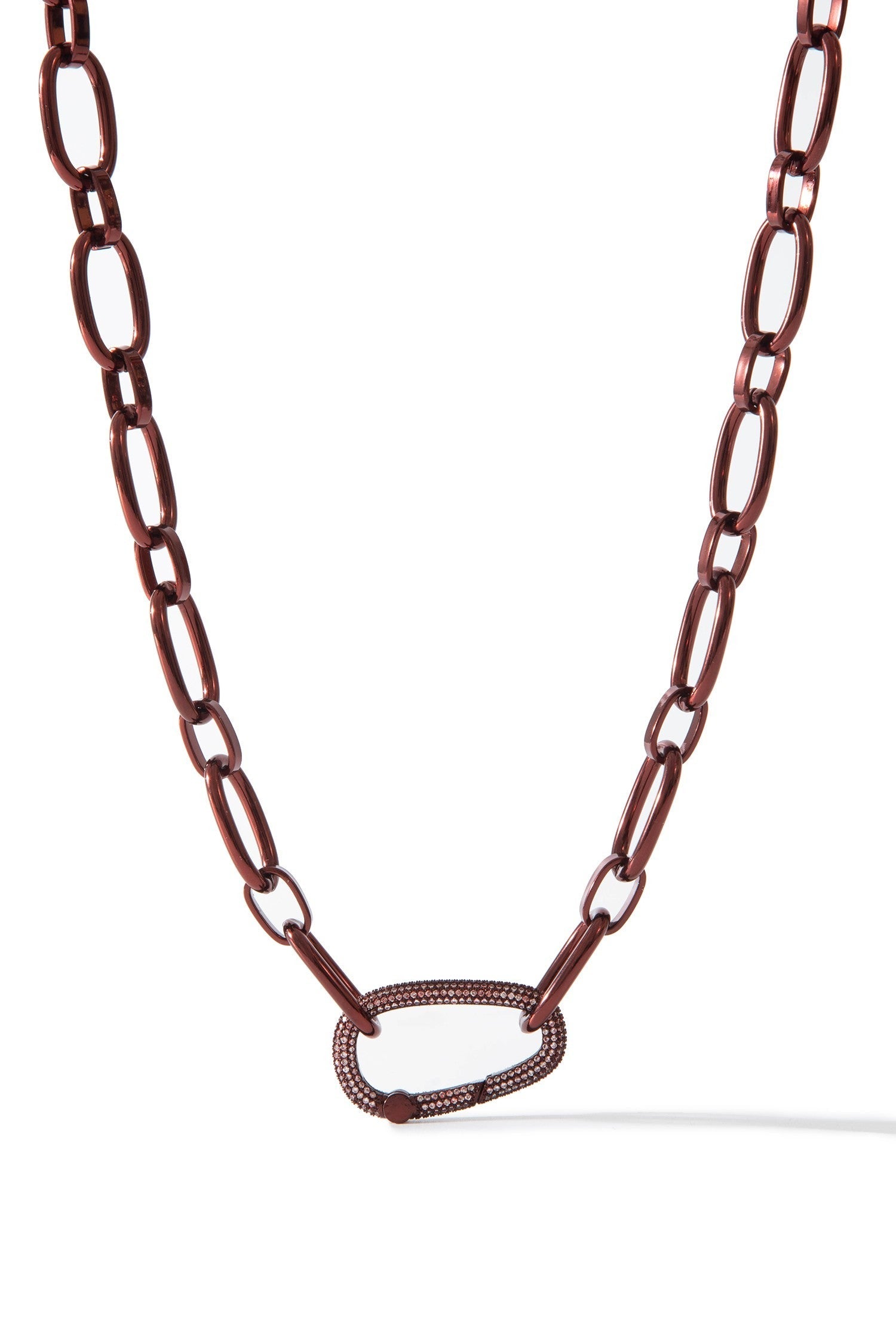 I Want It All Necklace - Liquid Metallic Red Velvet