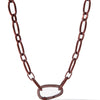 I Want It All Necklace - Liquid Metallic Red Velvet