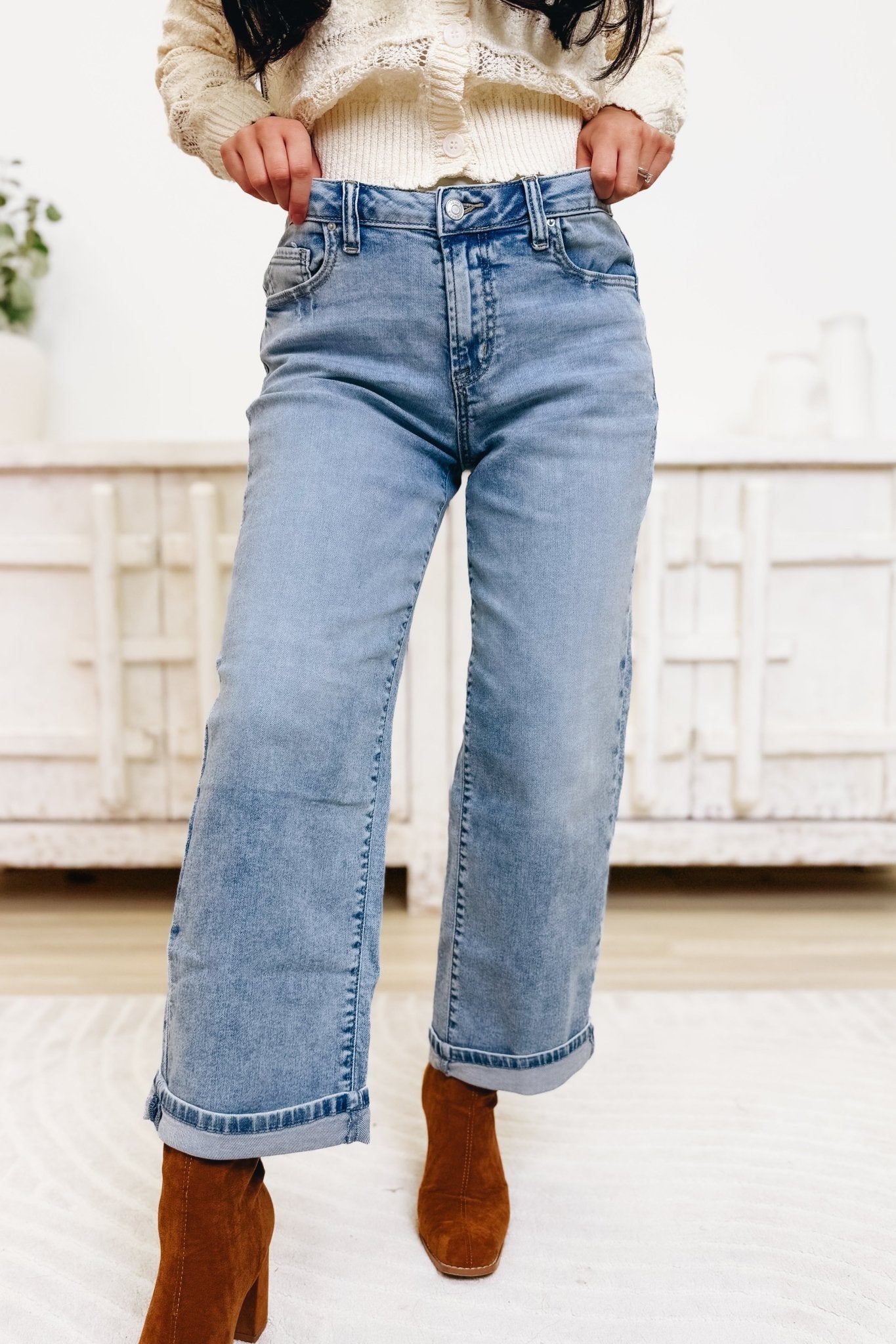 I'm Feelin' It Denim Jeans - Light - By Alexa Rae