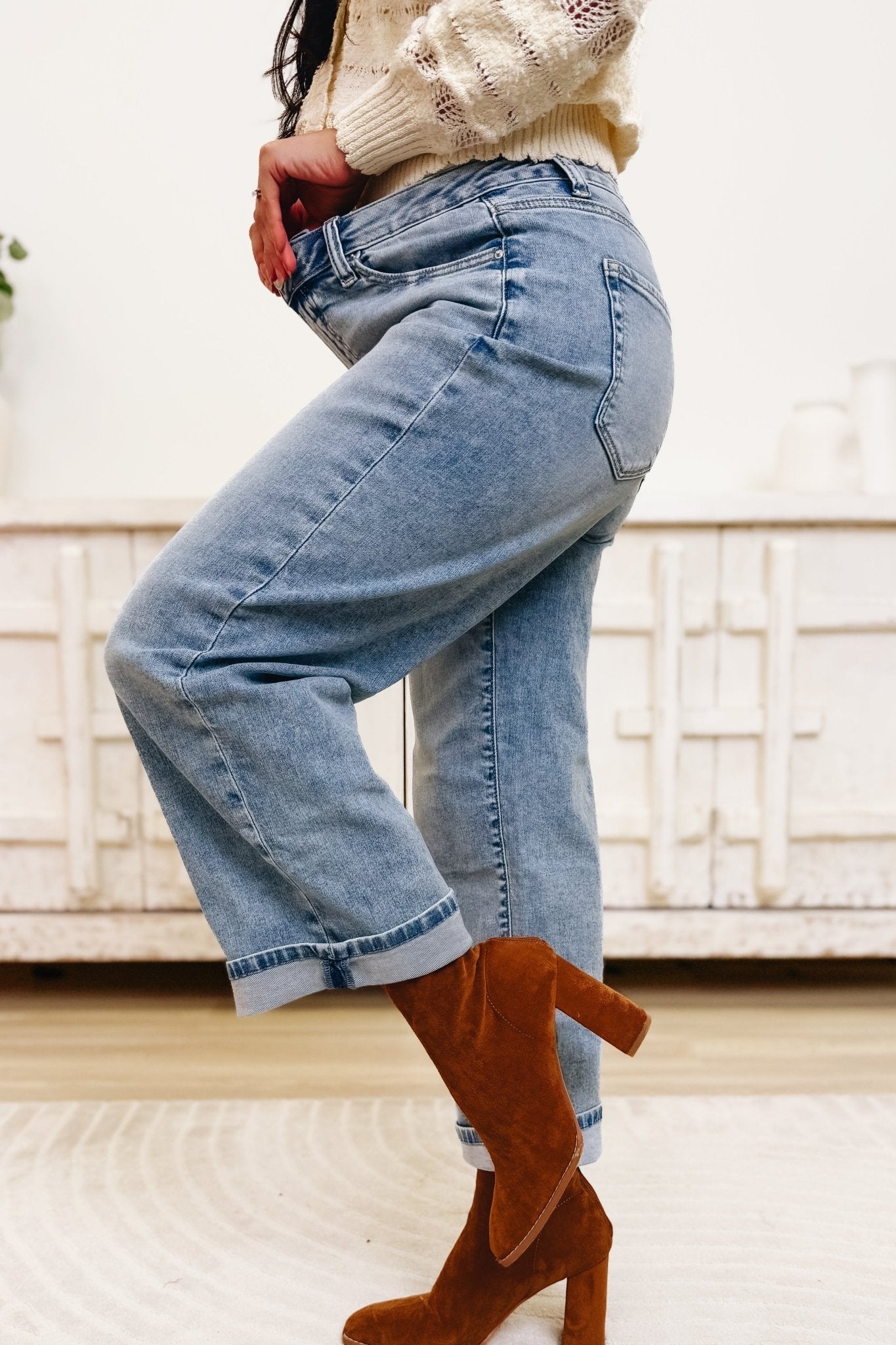 I'm Feelin' It Denim Jeans - Light - By Alexa Rae