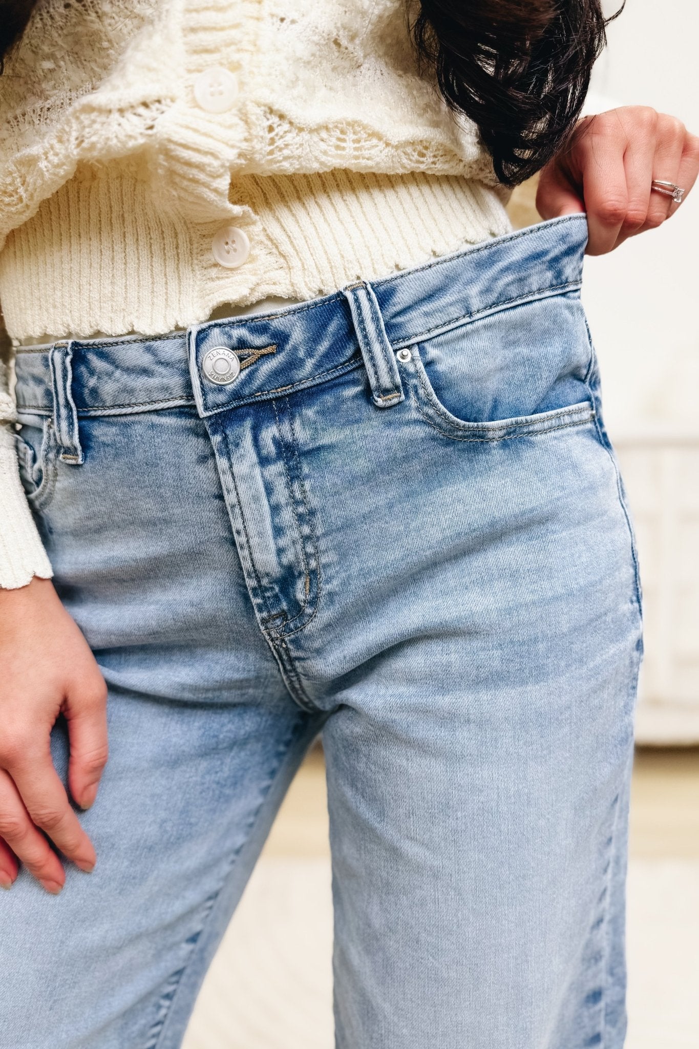 I'm Feelin' It Denim Jeans - Light - By Alexa Rae
