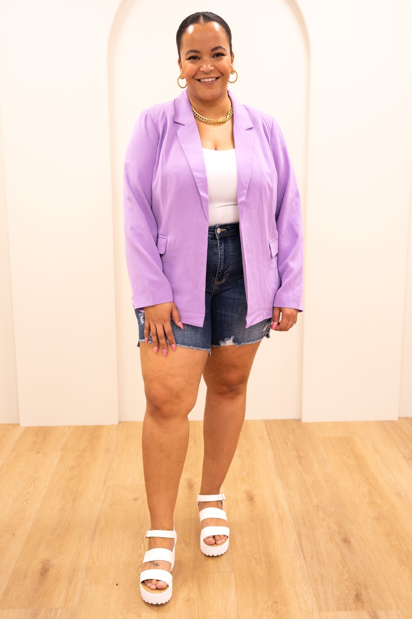 Judy Blues Summer Vibes Mid Rise Shorts