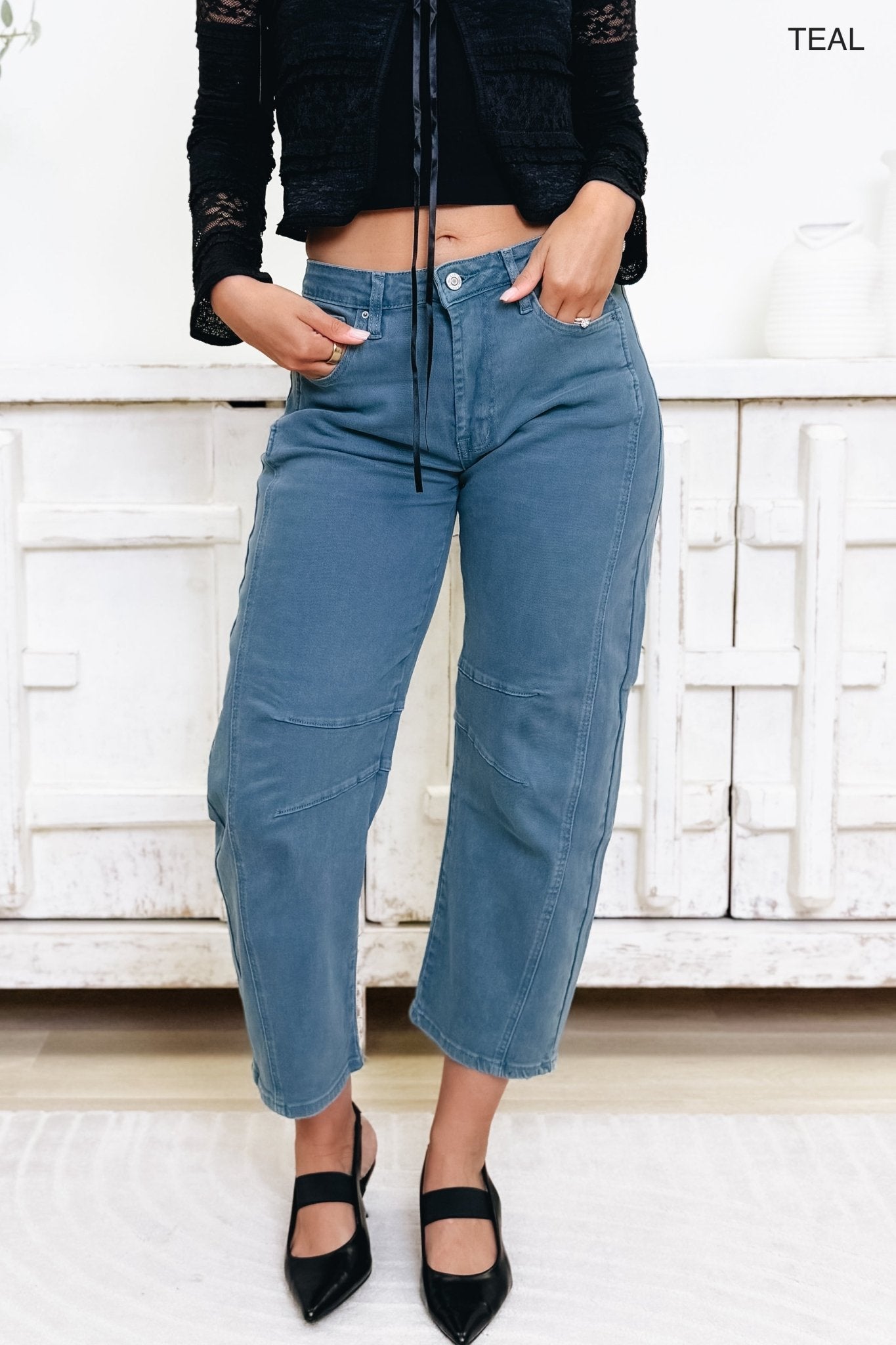 Its A Must By Zenana - Mid Rise Barrel Jeans - 7 Colors! - By Alexa Rae