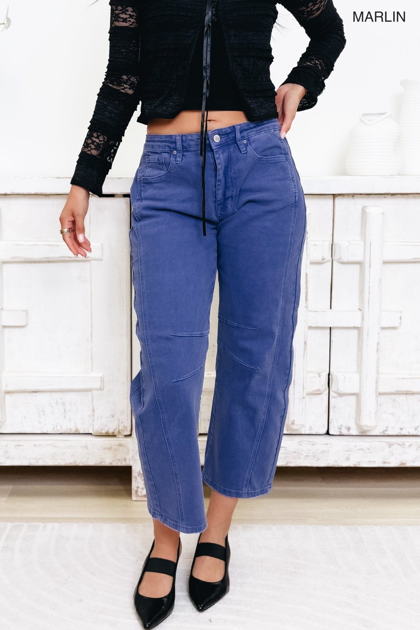 Its A Must By Zenana - Mid Rise Barrel Jeans - 7 Colors! - By Alexa Rae