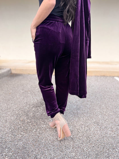 Claiming Victory Velvet Jogger Pants - 2 Colors!