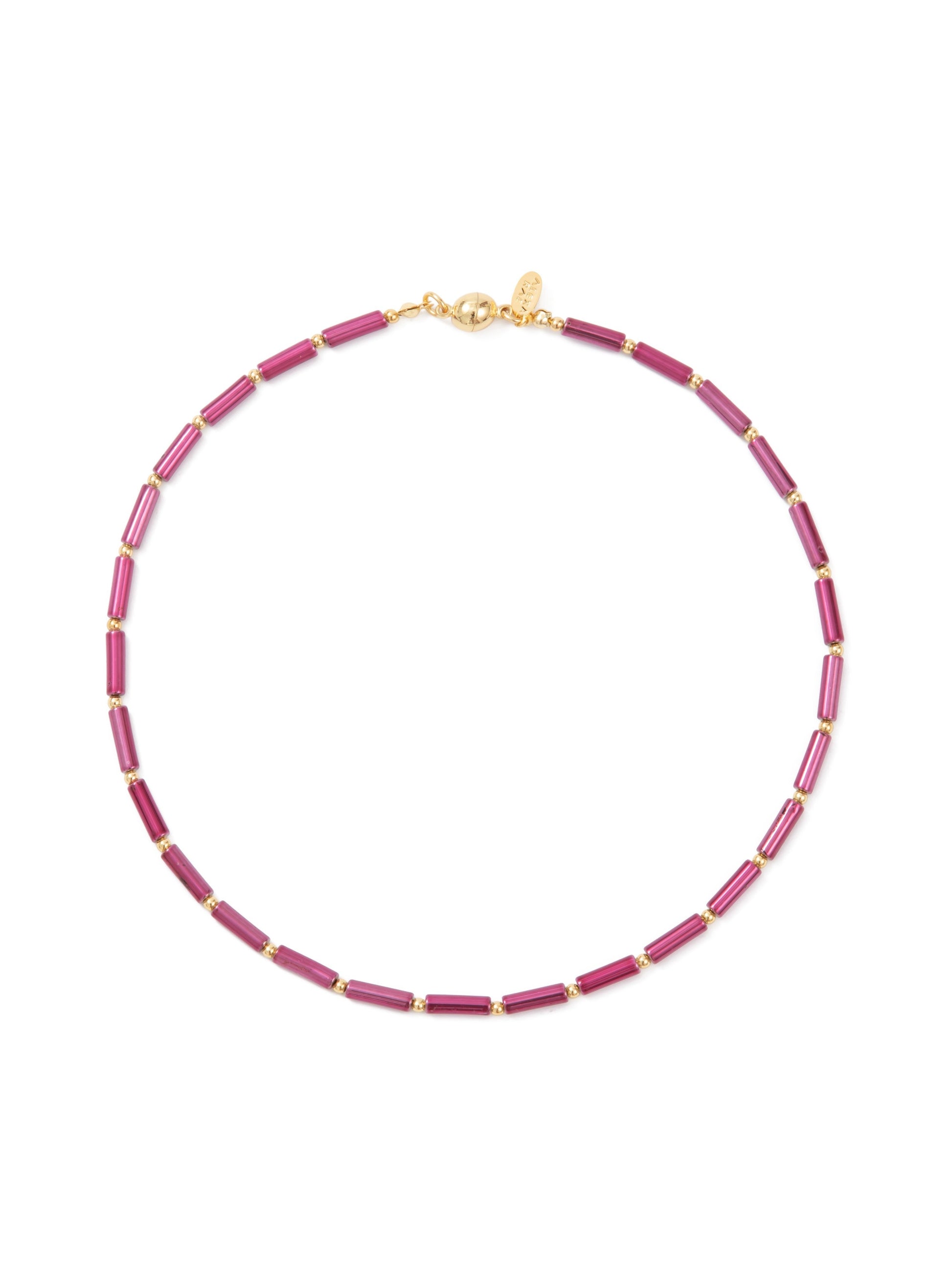 Just Like This Necklace - Viva Magenta