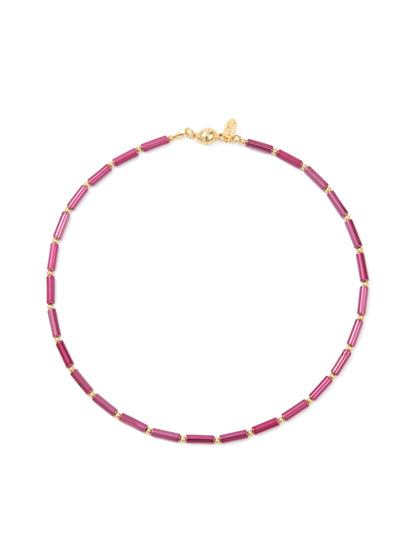 Just Like This Necklace - Viva Magenta