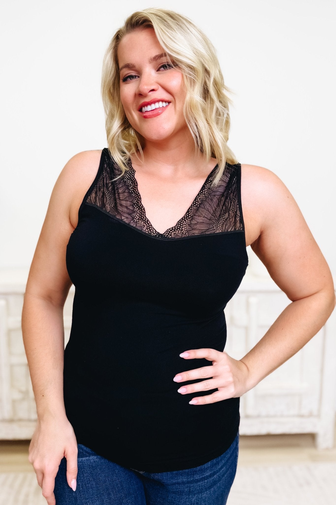 Just Go With It Reversible Lace Tank Top - 6 Colors! - By Alexa Rae