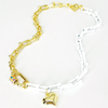 Melissa Necklace - Gold White
