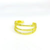 Triple Decker Bracelet - Liquid Metallic Lemonade