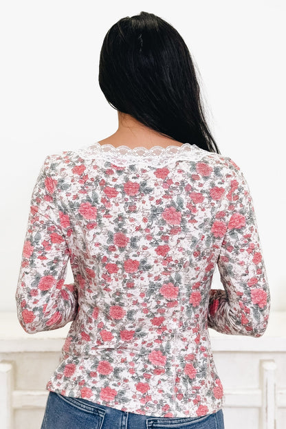 Kisses & Wishes Floral Top - By Alexa Rae
