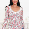 Kisses & Wishes Floral Top - By Alexa Rae