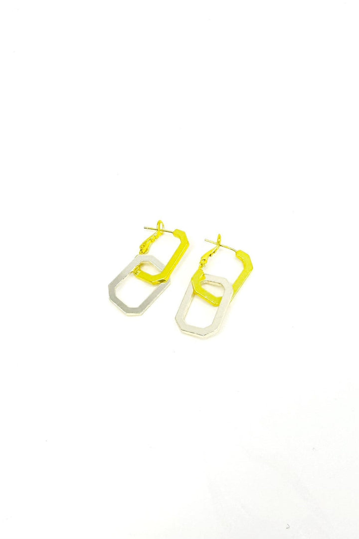 Raya Earrings - Liquid Metallic Vanilla Milkshake