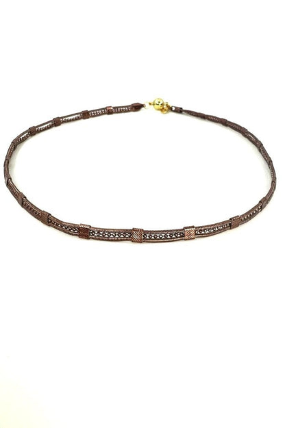 London Bridge Necklace - Liquid Metallic Cocoblush