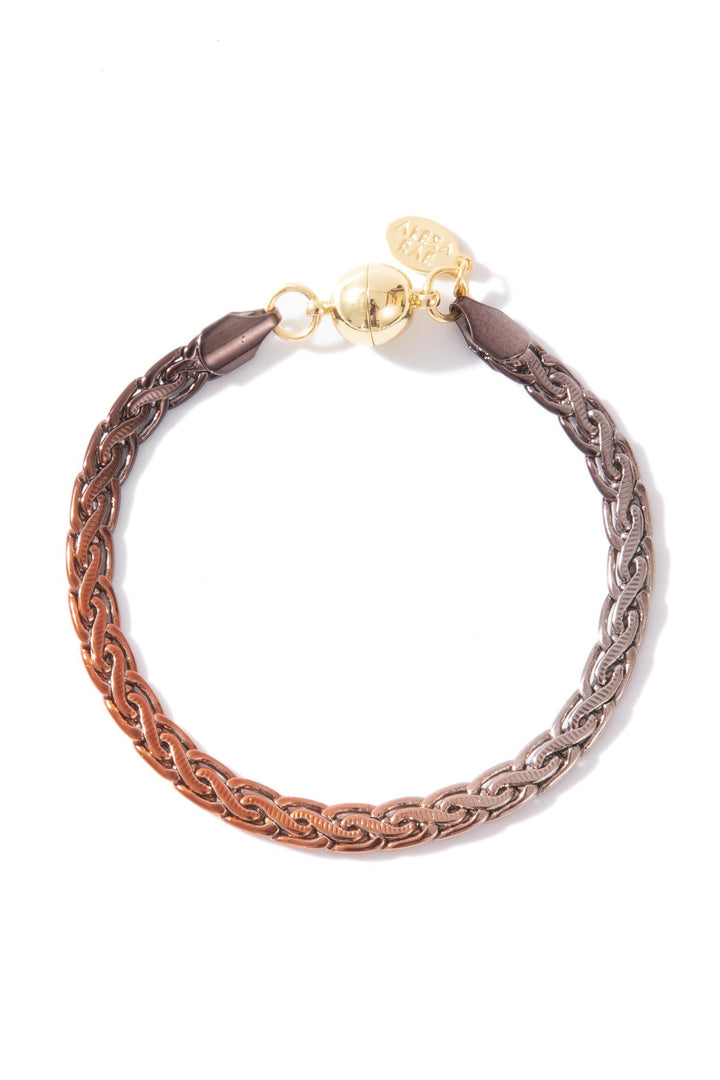 The Hills Bracelet - Liquid Metallic Ombre Coffee Time