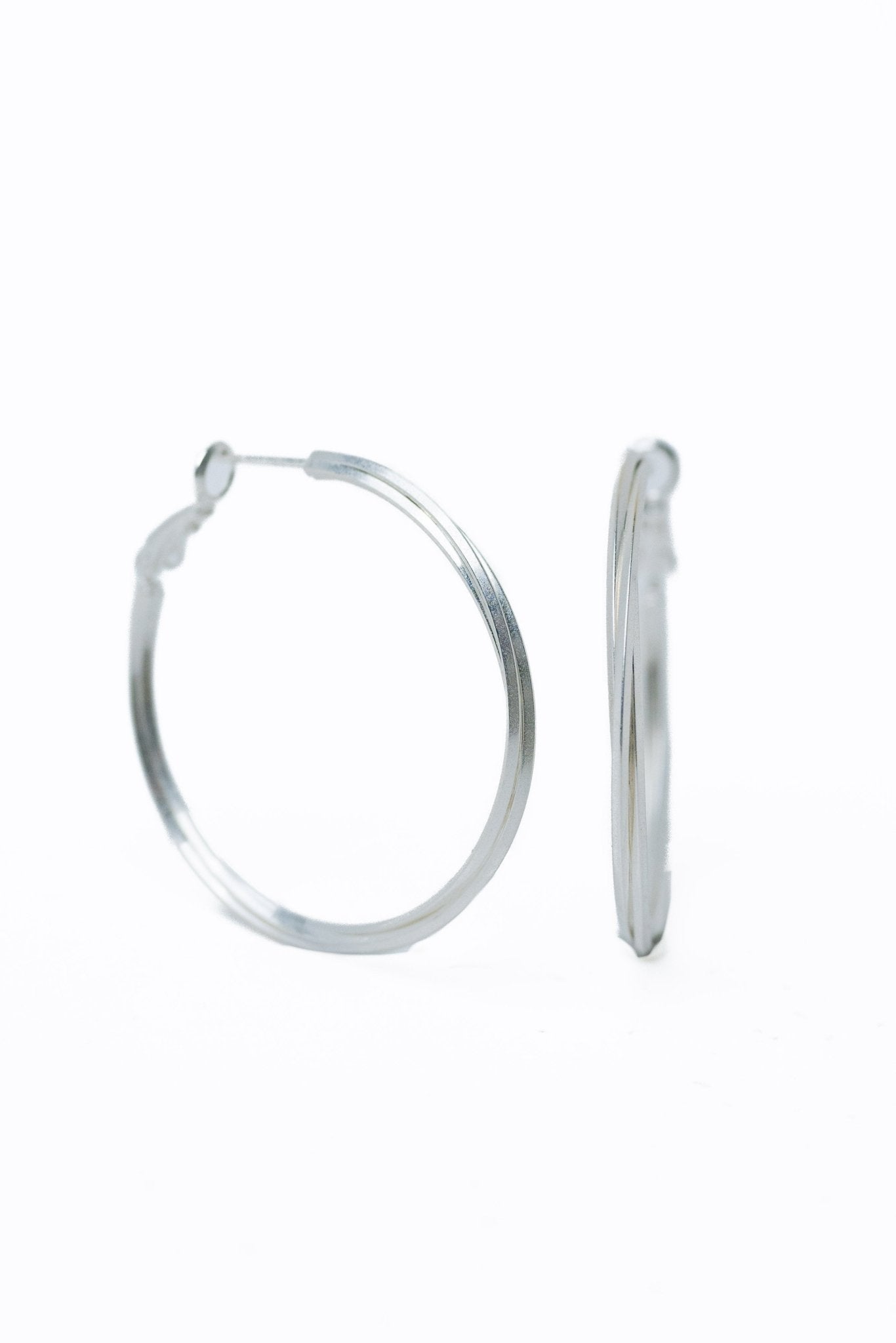 Lara Mae Earrings - Metallic Pearl White - By Alexa Rae