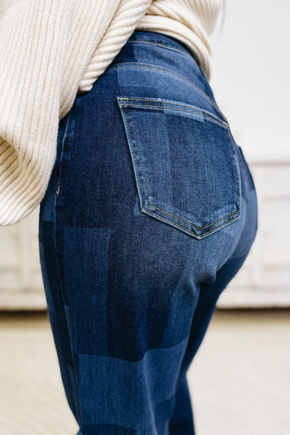 Laser Focused By Anniewear - High Rise Straight Jeans - Dark Denim - By Alexa Rae