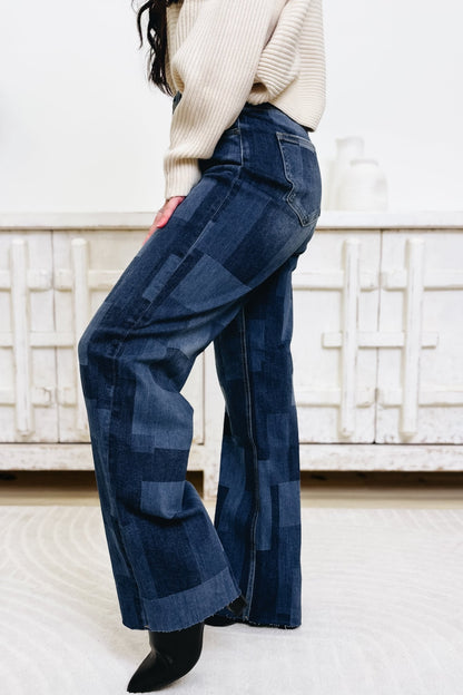 Laser Focused By Anniewear - High Rise Straight Jeans - Dark Denim - By Alexa Rae