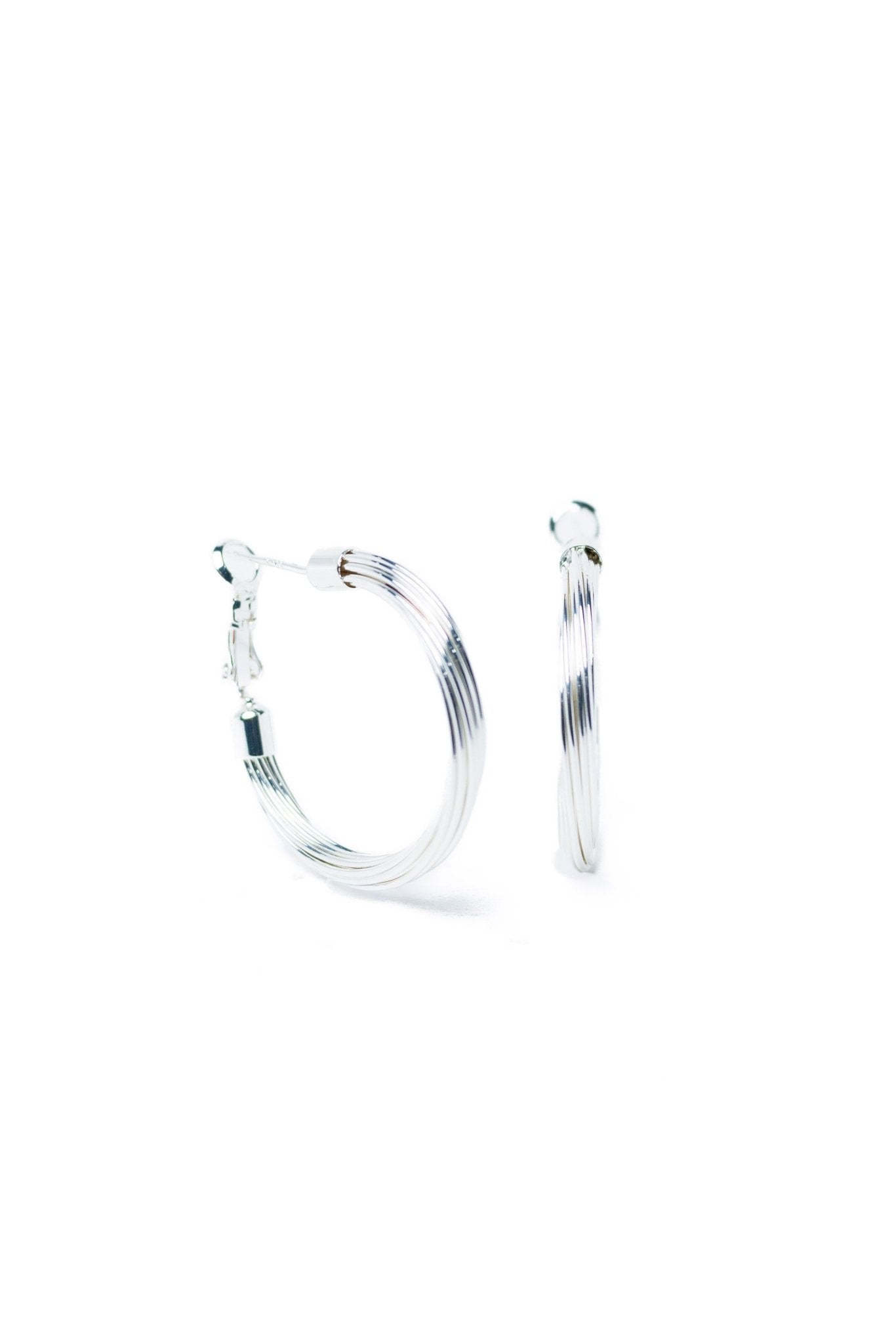 Lillian Earrings - Liquid Metallic Pearl White - By Alexa Rae