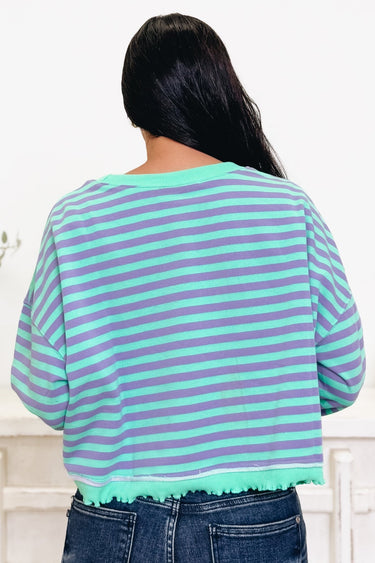 Lined & Divined Stripe Top - By Alexa Rae