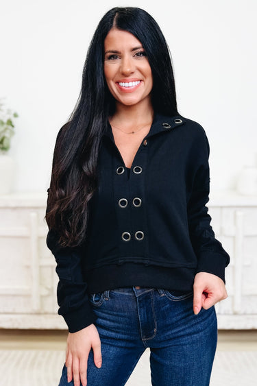 Little Bit Of Edge Sweatshirt - 2 Colors! - By Alexa Rae