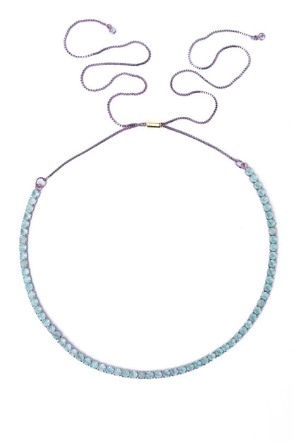 Long Story Necklace - Iris Sky - By Alexa Rae