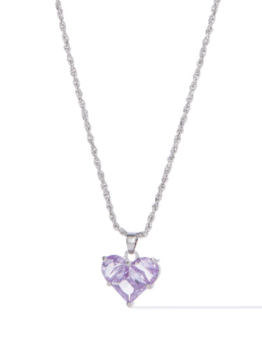 Love Icon Necklace - Lilac