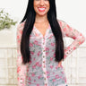 My Line Of Country Floral Button Down Top - By Alexa Rae