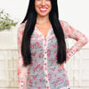 My Line Of Country Floral Button Down Top