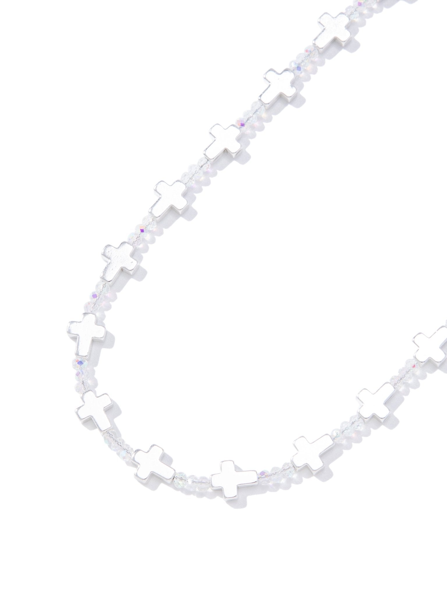 My Shield Necklace - Liquid Metallic Pearl White - By Alexa Rae