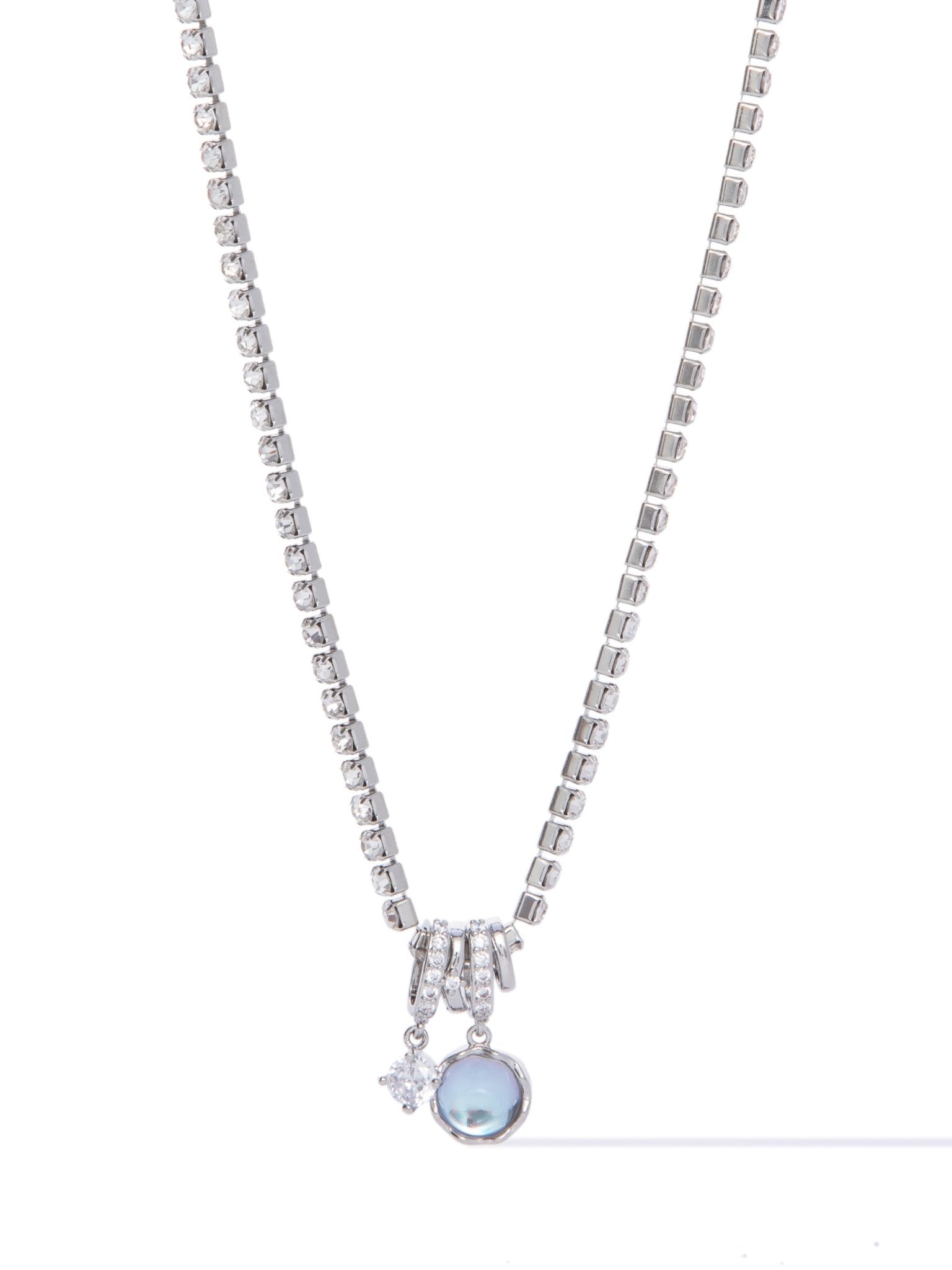 Night Sparks Necklace - Snow Glow - By Alexa Rae