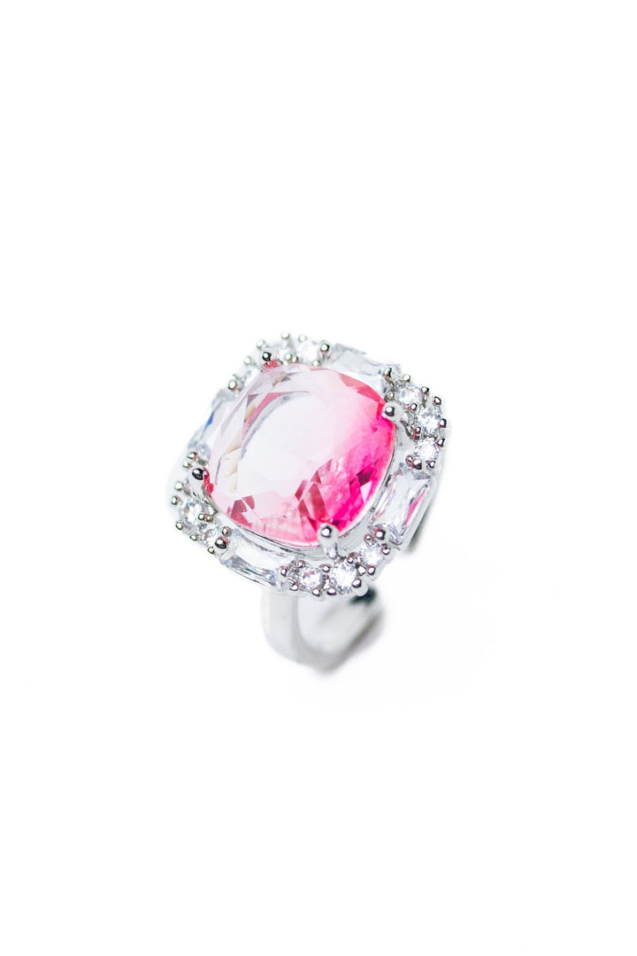 Nina Ring - Silver Neon Pink - By Alexa Rae